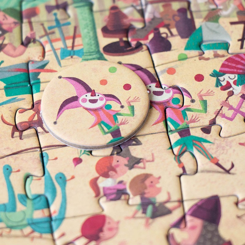 Medieval puzzle in pocket format